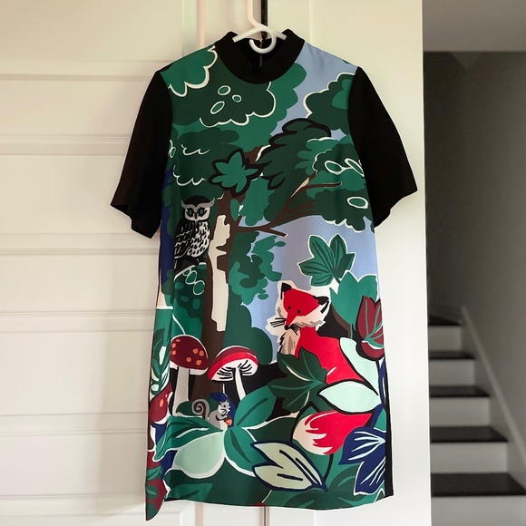 Kate Spade Fabled Forest Shift Dress, Charm & Whimsy ~ Size 10 - Picture 3 of 11